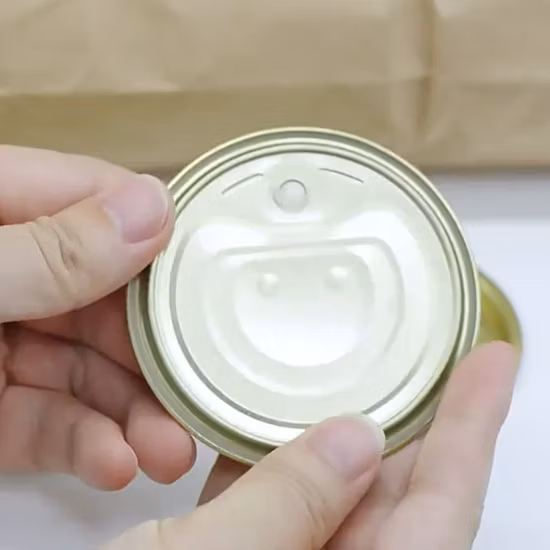 Le fer blanc Eoe pour le thon en conserve de poisson fruits de mer couvercle à extrémité ouverte facile